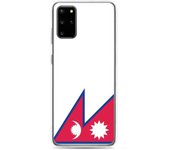 Coque Téléphone - Samsung - Galaxy S20 Plus - Drapeau du Népal - Souple - Multicolore