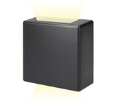 aplique led 3w 237lm 4000k luz dia ip54 11.5x11.5x5cm cuadrado 2 proyecciones edm