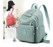 Mochila de viaje para mujer Mochila de nailon Mochila ligera para estudiantes de gran capacidad púrpura