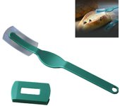 Cortador de pan curvo de acero al carbono para hornear, pan europeo, baguette, paquete europeo suave, cortador de cocina
