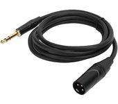 Cable de micrófono de señal balanceada JORINDO XLR macho a jack macho de 6,35 mm de 14 pulgadas (JD6004‑1 m)