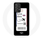 Coque pour Samsung Galaxy A52 Billet d'avion London