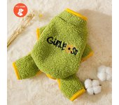 Ropa cálida para mascotas, abrigo con estampado bonito, camisa para perros y gatos pequeños y medianos, chaqueta, traje de invierno para Bulldog Francés y Chihuahua XS