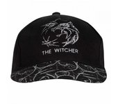 The Witcher Gorra snapback unisex con logo estampado para adultos One Size negro