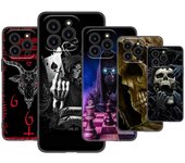 Funda de teléfono con calavera satánica aterradora para Apple iPhone 13 12 Mini 11 Pro XS Max X XR 8 7 6S 6 Plus SE 2020 5S 5, funda de TPU suave negra iPhone 5 5S SE