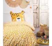Parure de couette 140 x 200  Funny Tiger  Réversible 100% Coton / 57 Fils/cm²