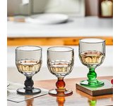 Copa de vino de cristal retro de 200 ml con forma de perla, copa para cóctel, whisky, bebida fría para el hogar, vaso transparente para jugo, regalo de vacaciones