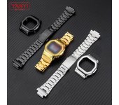 Correa de acero inoxidable V4.0 para reloj Casio G-Shock DW-5600, DW5600, GW-B5600, DW-5030, GB-5600, GWX-5600, con bisel y caja de acero. 5600 series