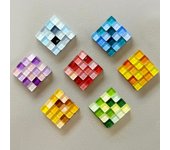 6 imanes de nevera coloridos para taquilla, cristal, bonitos imanes decorativos para nevera, pizarra blanca y oficina.