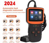 Herramienta de diagnóstico OBD2 con pantalla a color V317 Máquina de escáner para automóvil Lector de códigos automotrices Verificación de fallas del motor negro