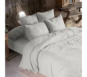 Housse de couette 240x260 Gaze de Coton Nuage 240 x 260 cm gris