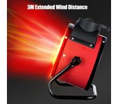Calentador Industrial portátil de 220V y 2000W, calefacción PTC impermeable, calentador de aire eléctrico para espacios, ventilador, calentador de invierno para el hogar y la Oficina