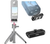 INSTA360 Compatible con X2 Tornillo Adaptador Magnético Montaje para Trípode Palo Selfie Imán Magnético A Prueba de Golpes con Orificio para Tornillo X4/ONE X3/ONE 1/4 1/4