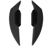 1 par de alerones laterales aerodinámicos universales para motocicletas y bicicletas eléctricas, color negro.