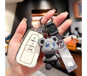 Funda para llave de coche Toyota para Camry, Corolla, Dragon, Hanlanda, Wildlander, Rongfang. Carcasa protectora con hebilla de embalaje. Smart B Type 3 Button Single Shell negro