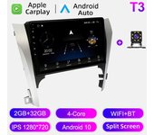 Radio de coche Android Auto Carplay para Toyota Camry V50 2012-2014 Reproductor multimedia Unidad principal Estéreo Navegación GPS BT WIFI 2 + 32 GB 1+16GB