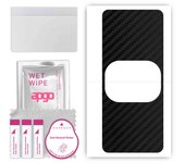 apgo Protective Skin Sticker for the back compatible with Lenovo Legion Y90, Wrap Film, Foil, Vinyl - Pattern Carbon Black