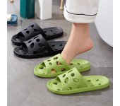 Zapatillas de verano para mujer con suela gruesa para exteriores: Sandalias de alta gama para parejas y baño. 44/45 gris