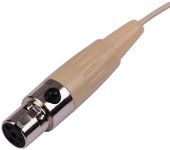 Micrófono de condensador ligero con gancho para la oreja, micrófono XLR de 4 pines para transmisor de petaca inalámbrico 3.5mm Plug
