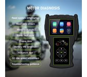JDiag Escáner de códigos para motocicletas M100 PRO, herramienta de escaneo de diagnóstico de sistema dual, compatible con lectura en varios idiomas negro