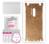 apgo Protective Skin Sticker for the back+sides compatible with OnePlus 8 Pro, Full Wrap Film, Foil, Vinyl - Pattern Rusty Copper