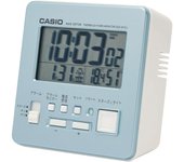 Radio despertador digital CASIO azul claro, pequeño, con función de repetición y luz DQD-805J-2JF