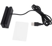 Lector de tarjetas de crédito USB Plug and Play Soporte Lectura bidireccional Amplia aplicación Deslizador de tarjetas para