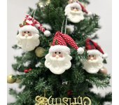Adornos colgantes para árbol de Navidad, colgante de Papá Noel, decoración para fiesta de Año Nuevo 2025, regalos de Navidad.