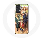 Coque pour Samsung Galaxy A32 4G One Piece Luffy Affiche Equipages Manga Anime