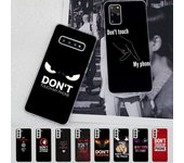 Funda  No toques mi teléfono  para Samsung S21, A10, Redmi Note 7, 9, Huawei P30, Pro, Honor 8X y 10i. Samsung S21