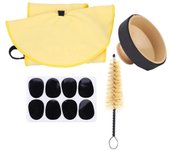 Paño de limpieza con cepillo y almohadillas de sordina SLADE 4 en 1 para kits de saxofón alto