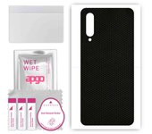 apgo Protective Skin Sticker for the back compatible with Xiaomi Mi CC9, Wrap Film, Foil, Vinyl - Pattern Matrix