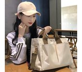 Bolso de momia con múltiples compartimentos para madres y bebés, ligero, portátil, para salir, bolso de hombro, bolso de mano multifuncional de lona grande