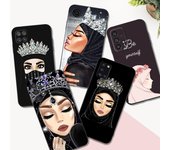Funda de TPU negra para Samsung Galaxy A03 SM-A035 A03 Core A03S A13 A23 LTE A33 A53 A73 4G 5G Reina musulmana islámica Samsung A03S 164.3mm