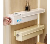 Caja de almacenamiento para ropa interior y calcetines, 1/2 unidades, con múltiples compartimentos para montar en la pared, antipolvo, organizador de calcetines 1pc