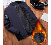 Chaqueta de invierno de talla grande para hombre, abrigo grueso y cálido con cuello alto, chaqueta de invierno para hombre, abrigo cálido de polar, 5XL 5XL negro