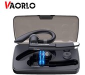 VAORLO Auriculares Bluetooth para Negocios Pantalla Digital con Caja de Carga Tiempo de Llamada Largo con micrófono HD Auriculares inalámbricos para Todos los teléfonos Inteligentes negro