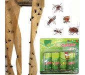 Tiras para moscas para interiores Mata moscas de la fruta Atrapa moscas Mata moscas para interiores Moscas domésticas para interiores y exteriores One Size verde