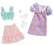 Pack de accesorios de moda de Barbie con lunares HBV70 (Vestido morado) púrpura