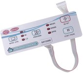 Placa de circuito de lavadora Sxy2200 de 16 x 5,5 cm, panel de control para lavadoras y secadoras, panel de control para electrodomésticos grandes. plata