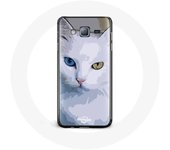 Coque pour Samsung Galaxy A3 Turc de van Chat oeil bleu et oeil jaune