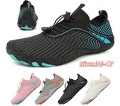 Zapatos de agua para hombres y mujeres, zapatos acuáticos de playa, sandalias de natación, drenaje, zapatos deportivos para vadear, navegación de secado rápido, pies descalzos, yoga, gimnasio, pesca, surf, zapatillas de deporte 36 blanco