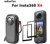 Película protectora de pantalla + estuche de almacenamiento para Insta360 X4, bolsa protectora para accesorios de cámara de acción Insta 360 X4 Universal