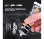 Pegamento para reparación de neumáticos, resistente a altas temperaturas, resistente al agua, kit de reparación de flancos de neumáticos, cemento de goma para motocicletas, automóviles y camiones, 30/50 ml 30ML