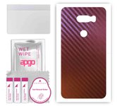 apgo skin sticker film foil vinyl for the BACK compatible with LG V30, scratch-resistant, easy to install - Carbon Chameleon CAKA5