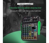 Mezclador de 5 canales con 99 efectos digitales DSP, perfecto para reverberación en estudios de grabación de KTV. EU Plug