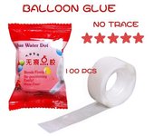Goma adhesiva de doble cara con dispensador de pegamento, ideal para fiestas de globos, bodas, baby showers y fiestas de cumpleaños.