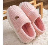 Pantuflas de felpa con estampado animal bonito para mujer, cómodas zapatillas sin cordones con pantuflas antideslizantes 36-37 beige
