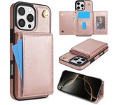 Funda plegable de tres capas mejorada para iPhone 16, 15, 14, 13, Samsung S25, S24, S23, A55, A15, A16, con tarjetero y marco de fotos Samsung A55 negro