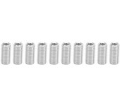 Kit de conversión de manguito reductor de extensión de rosca ranurada de acero inoxidable de 10 piezas para tuercas de reparación